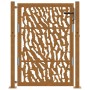 Puerta de jardín diseño con listón acero desgastado 105x130 cm de , Puertas de jardín - Ref: Foro24-4100985, Precio: 211,69 €