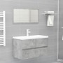 vi Concrete gray engineered wood sink cabinet 80x38.5x45cm by vidaXL, Bathroom furniture - Ref: Foro24-804750, Price: 48,48 €...