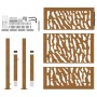 Puerta de jardín diseño con listón acero desgastado 105x130 cm von , Gartentore - Ref: Foro24-4100985, Preis: 207,26 €, Rabat...