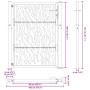 Puerta de jardín diseño con listón acero desgastado 105x130 cm von , Gartentore - Ref: Foro24-4100985, Preis: 207,26 €, Rabat...