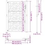 Puerta de jardín diseño de hojas de acero desgastado 105x155 cm von , Gartentore - Ref: Foro24-4100966, Preis: 220,73 €, Raba...