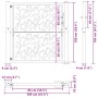 Puerta de jardín diseño de hojas de acero desgastado 105x105 cm von , Gartentore - Ref: Foro24-4100964, Preis: 167,45 €, Raba...