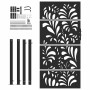 Puerta de jardín diseño ondulado de acero negro 105x180 cm von , Gartentore - Ref: Foro24-4100972, Preis: 288,32 €, Rabatt: %