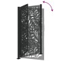 Puerta de jardín diseño ondulado de acero negro 105x180 cm von , Gartentore - Ref: Foro24-4100972, Preis: 288,32 €, Rabatt: %