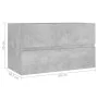 vi Mueble de lavabo madera ingeniería gris hormigón 80x38,5x45cm de vidaXL, Muebles de baño - Ref: Foro24-804750, Precio: 47,...