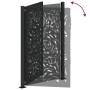 Puerta de jardín diseño llama acero negro 105x155 cm by , garden gates - Ref: Foro24-4100991, Price: 221,41 €, Discount: %