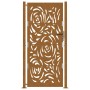 Puerta de jardín diseño llama acero desgastado 105x205 cm by , garden gates - Ref: Foro24-4100998, Price: 237,46 €, Discount: %