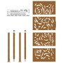Puerta de jardín diseño llama acero desgastado 105x205 cm by , garden gates - Ref: Foro24-4100998, Price: 237,46 €, Discount: %