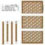 Puerta de jardín diseño en cruz de acero desgastado 105x155 cm by , garden gates - Ref: Foro24-4101006, Price: 220,41 €, Disc...