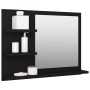 Badezimmerspiegel aus schwarzem Sperrholz, 60 x 10,5 x 45 cm von vidaXL, Badezimmerwaschtische - Ref: Foro24-805007, Preis: 3...