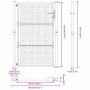 Puerta de jardín diseño en cruz de acero desgastado 105x155 cm by , garden gates - Ref: Foro24-4101006, Price: 220,41 €, Disc...