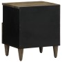 Mesitas noche 2 uds madera maciza mango gris claro 40x33x46 cm by , Nightstands - Ref: Foro24-4017799, Price: 117,30 €, Disco...