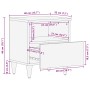 Mesitas noche 2 uds madera maciza mango gris claro 40x33x46 cm by , Nightstands - Ref: Foro24-4017799, Price: 117,30 €, Disco...