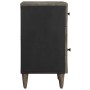 Mesita de noche madera maciza de mango gris claro 50x33x60 cm de , Mesitas de noche - Ref: Foro24-4017800, Precio: 83,57 €, D...