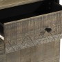 Mesita de noche madera maciza de mango gris claro 50x33x60 cm de , Mesitas de noche - Ref: Foro24-4017800, Precio: 83,57 €, D...