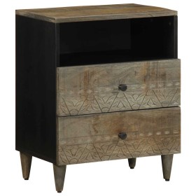 Mesita de noche madera maciza de mango gris claro 50x33x60 cm von , Nachttische - Ref: Foro24-4017802, Preis: 101,18 €, Rabat...