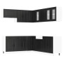 Mueble de cocina Kalmar negra 11 piezas madera contrachapada von , Küchenschränke - Ref: Foro24-3314912, Preis: 731,41 €, Rab...