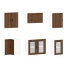 Mueble cocina Porto roble marrón 11 pzas madera contrachapada by , Kitchen cabinets - Ref: Foro24-3314938, Price: 703,82 €, D...