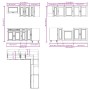 Mueble cocina Porto roble marrón 11 pzas madera contrachapada by , Kitchen cabinets - Ref: Foro24-3314938, Price: 703,82 €, D...