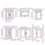 Mueble cocina Porto roble marrón 11 pzas madera contrachapada by , Kitchen cabinets - Ref: Foro24-3314938, Price: 703,82 €, D...