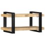 Estante de pared madera maciza de mango 70x33x35 cm by , CD and DVD storage - Ref: Foro24-4017482, Price: 86,10 €, Discount: %