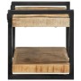 Estante de pared madera maciza de mango 70x33x35 cm by , CD and DVD storage - Ref: Foro24-4017482, Price: 86,10 €, Discount: %