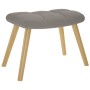 Sillón mecedora con taburete tela gris taupe by , Rocking chairs - Ref: Foro24-4016806, Price: 161,33 €, Discount: %