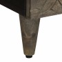 Mesita de noche de madera maciza de mango gris claro 40x33x46cm de , Mesitas de noche - Ref: Foro24-4017790, Precio: 73,23 €,...