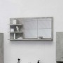Espejo de baño madera contrachapada gris hormigón 90x10,5x45 cm by vidaXL, bathroom vanities - Ref: Foro24-805019, Price: 42,...