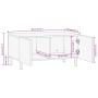Mesa de centro marrón 80x50x40 cm madera maciza mango by , Coffee table - Ref: Foro24-4017725, Price: 115,83 €, Discount: %