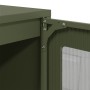 Aparador de acero laminado en frío verde oliva 100,5x39x107 cm by , Sideboards - Ref: Foro24-853408, Price: 136,38 €, Discoun...