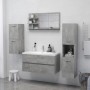 Espejo de baño madera contrachapada gris hormigón 90x10,5x45 cm by vidaXL, bathroom vanities - Ref: Foro24-805019, Price: 42,...