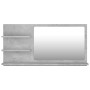 Espejo de baño madera contrachapada gris hormigón 90x10,5x45 cm by vidaXL, bathroom vanities - Ref: Foro24-805019, Price: 42,...