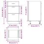 Armario inferior madera ingeniería roble artisan 40x46x81,5 cm by , Kitchen cabinets - Ref: Foro24-854219, Price: 96,23 €, Di...