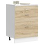 Mueble bajo de cocina de madera de ingeniería de roble sonoma de , Armarios de cocina - Ref: Foro24-854252, Precio: 105,05 €,...