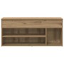Mueble zapatero madera ingeniería roble artisan 102x30,5x45 cm by , Shoe racks and shoe organizers - Ref: Foro24-859144, Pric...