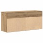 Mueble zapatero madera ingeniería roble artisan 102x30,5x45 cm by , Shoe racks and shoe organizers - Ref: Foro24-859144, Pric...