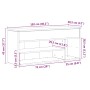 Mueble zapatero madera ingeniería roble artisan 102x30,5x45 cm by , Shoe racks and shoe organizers - Ref: Foro24-859144, Pric...