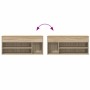 Banco zapatero madera de ingeniería roble sonoma 102x30,5x45 cm by , Shoe racks and shoe organizers - Ref: Foro24-859138, Pri...