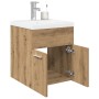 Mueble para lavabo con lavabo integrado y grifo roble artesanal von , Badezimmermöbel - Ref: Foro24-3328906, Preis: 171,82 €,...