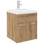 Mueble para lavabo con lavabo integrado y grifo roble artesanal von , Badezimmermöbel - Ref: Foro24-3328906, Preis: 171,82 €,...