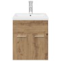 Mueble para lavabo con lavabo integrado y grifo roble artesanal von , Badezimmermöbel - Ref: Foro24-3328906, Preis: 171,82 €,...