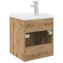 Mueble para lavabo con lavabo integrado y grifo roble artesanal von , Badezimmermöbel - Ref: Foro24-3328906, Preis: 171,82 €,...