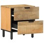 Mesitas de noche 2 uds madera maciza de mango marrón 40x33x46cm by , Nightstands - Ref: Foro24-4017719, Price: 154,26 €, Disc...
