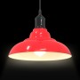 Lámpara colgante regulable en altura E27 rojo brillante Ø 31cm by , Lamps - Ref: Foro24-4103441, Price: 32,28 €, Discount: %