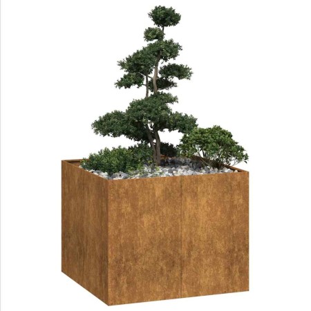 Jardinera oxidada 100x100x80 cm acero corten von , Töpfe und Pflanzgefäße - Ref: Foro24-860828, Preis: 154,52 €, Rabatt: %