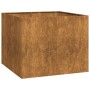 Jardinera oxidada 100x100x80 cm acero corten von , Töpfe und Pflanzgefäße - Ref: Foro24-860828, Preis: 154,52 €, Rabatt: %