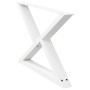 Patas para mesa de centro 2 uds acero blanco 70x(42-43,3) cm by , Table legs - Ref: Foro24-4012713, Price: 86,24 €, Discount: %