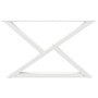 Patas para mesa de centro 2 uds acero blanco 70x(42-43,3) cm by , Table legs - Ref: Foro24-4012713, Price: 86,24 €, Discount: %