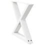Patas para mesa de centro 2 uds acero blanco 50x(42-43,3) cm by , Table legs - Ref: Foro24-4012705, Price: 76,04 €, Discount: %